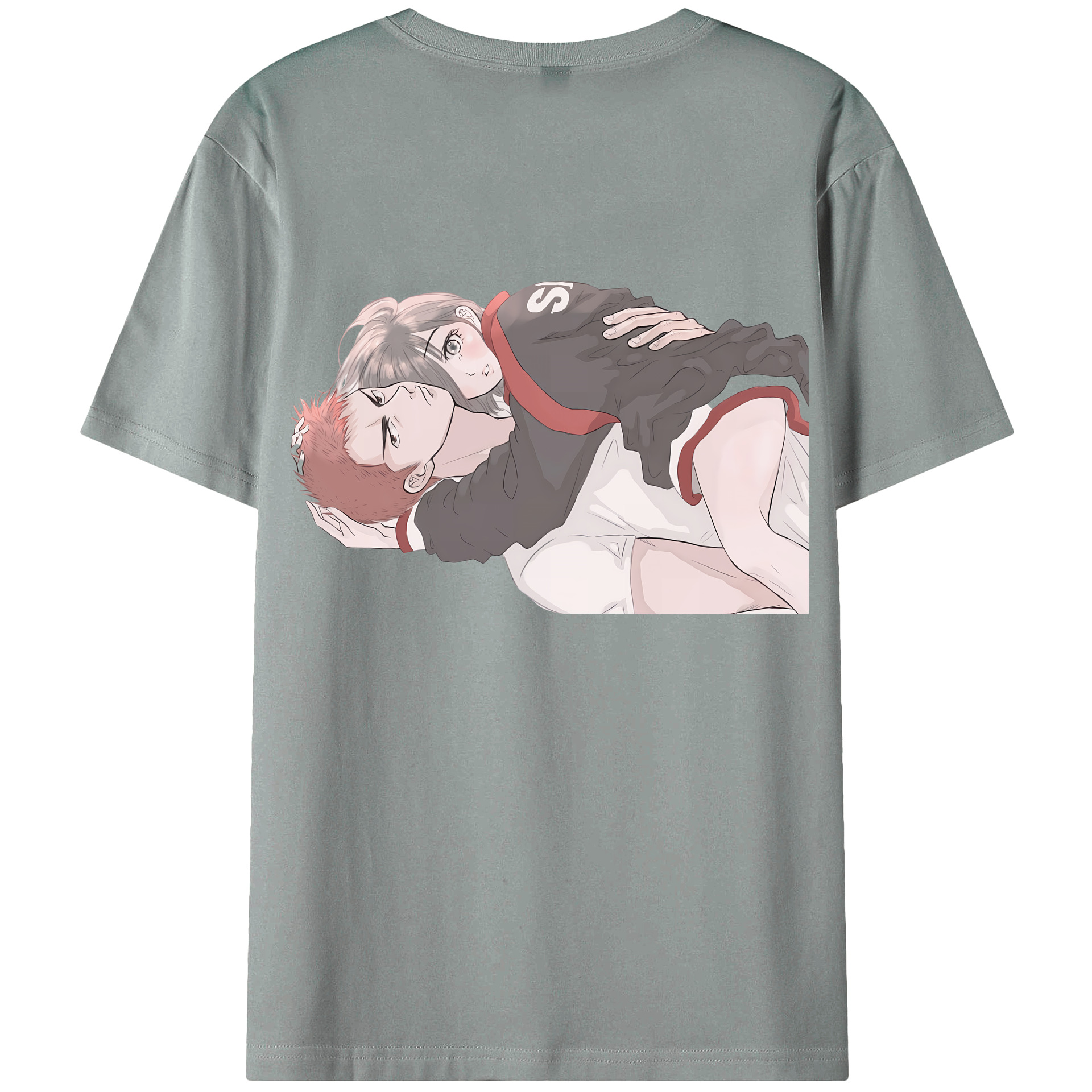 （画像用） SLAM DUNK／スラムダンク 綿100％ メンズ半袖Tシャツ（バックプリント） 通気性